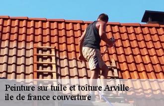 Peinture sur tuile et toiture  arville-77890 ile de france couverture