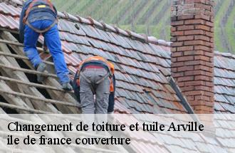 Changement de toiture et tuile  arville-77890 ile de france couverture