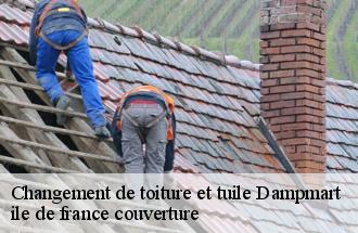 Changement de toiture et tuile  dampmart-77400 ile de france couverture